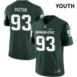 Youth Michigan State Spartans NCAA #93 Ben Patton Green NIL 2022 Authentic Nike Stitched College Football Jersey FW32J47ZM